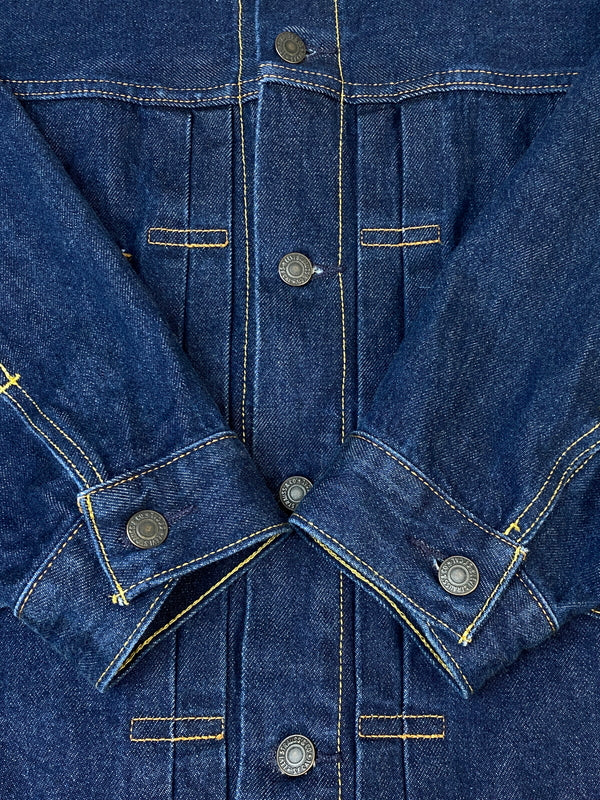 【中古品】【メンズ】 LEVIS PREMIUM リーバイスプレミアム TYPE II TRUCKER JACKET A7632-0022 タイプIIトラッカージャケット デニムジャケット Gジャン 147-260815-ta-03-min サイズ：L カラー：インディゴ 万代Net店
