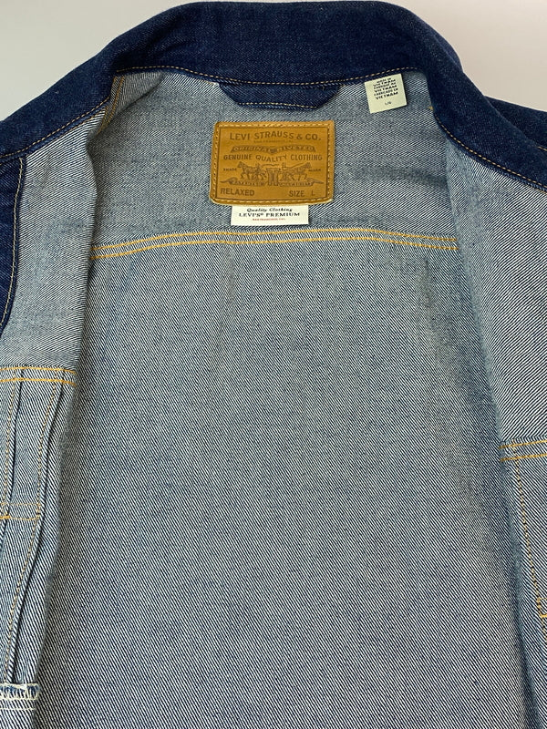 【中古品】【メンズ】 LEVIS PREMIUM リーバイスプレミアム TYPE II TRUCKER JACKET A7632-0022 タイプIIトラッカージャケット デニムジャケット Gジャン 147-260815-ta-03-min サイズ：L カラー：インディゴ 万代Net店