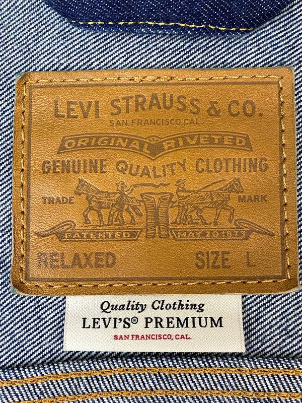 【中古品】【メンズ】 LEVIS PREMIUM リーバイスプレミアム TYPE II TRUCKER JACKET A7632-0022 タイプIIトラッカージャケット デニムジャケット Gジャン 147-260815-ta-03-min サイズ：L カラー：インディゴ 万代Net店