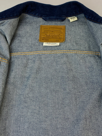 【中古品】【メンズ】 LEVI'S PREMIUM リーバイス プレミアム TYPE I TRUCKER JACKET タイプIトラッカージャケット A7632-0022 デニムジャケット Gシャン 147-260815-ta-18-min サイズ：L カラー：ブルー系 万代Net店
