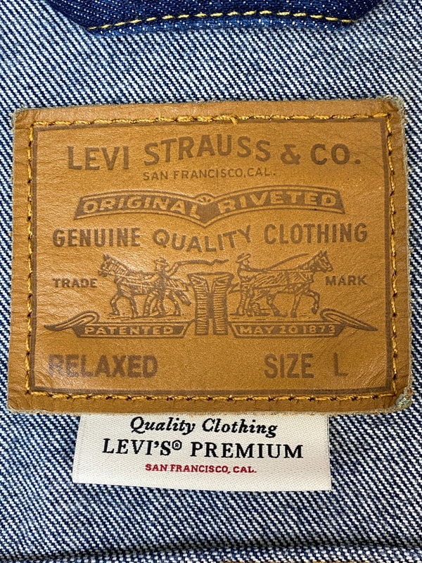 【中古品】【メンズ】 LEVI'S PREMIUM リーバイス プレミアム TYPE I TRUCKER JACKET タイプIトラッカージャケット A7632-0022 デニムジャケット Gシャン 147-260815-ta-18-min サイズ：L カラー：ブルー系 万代Net店