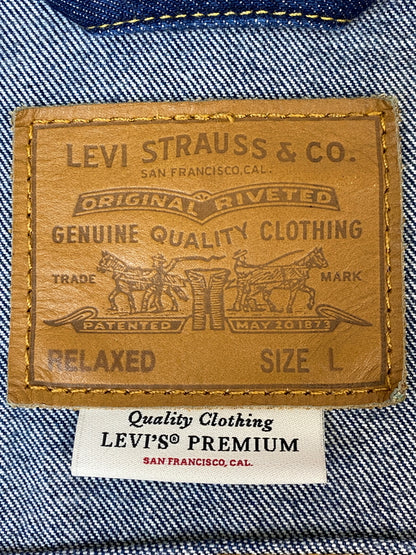 【中古品】【メンズ】 LEVI'S PREMIUM リーバイス プレミアム TYPE I TRUCKER JACKET タイプIトラッカージャケット A7632-0022 デニムジャケット Gシャン 147-260815-ta-18-min サイズ：L カラー：ブルー系 万代Net店