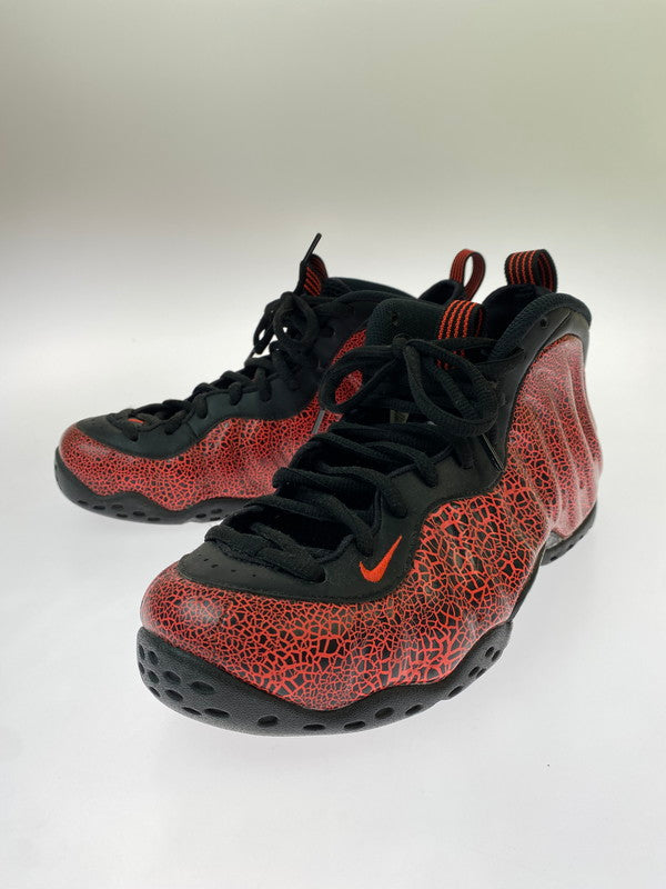 【中古品】【メンズ】 NIKE ナイキ AIR FOAMPOSITE ONE CRACKEDD LAVA 31496-014 エアフ ォームポジット ワン クラックト ラヴァ スニーカー 靴 メンズ シューズ 160-260818-em-02-min サイズ：27.0 カラー：ブラック/レッド 万代Net店