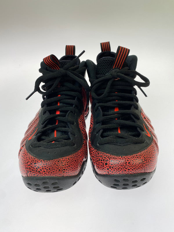 【中古品】【メンズ】 NIKE ナイキ AIR FOAMPOSITE ONE CRACKEDD LAVA 31496-014 エアフ ォームポジット ワン クラックト ラヴァ スニーカー 靴 メンズ シューズ 160-260818-em-02-min サイズ：27.0 カラー：ブラック/レッド 万代Net店