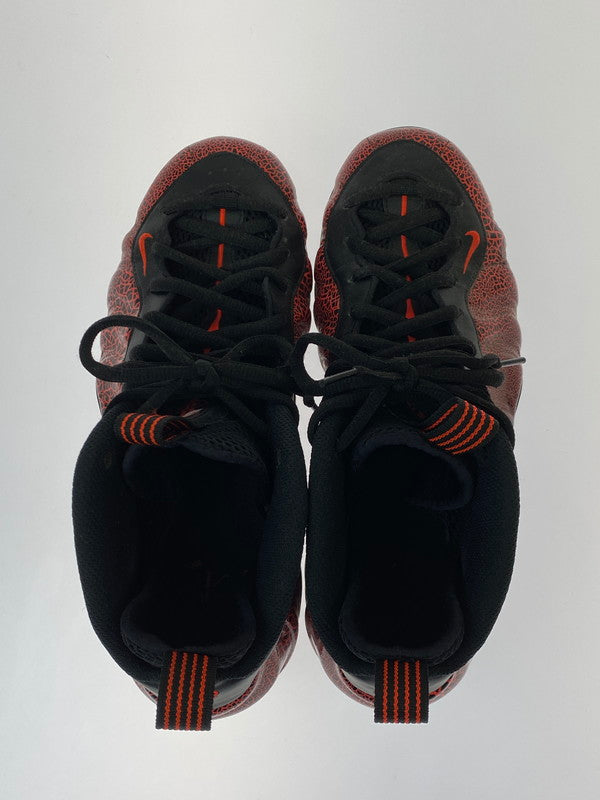 【中古品】【メンズ】 NIKE ナイキ AIR FOAMPOSITE ONE CRACKEDD LAVA 31496-014 エアフ ォームポジット ワン クラックト ラヴァ スニーカー 靴 メンズ シューズ 160-260818-em-02-min サイズ：27.0 カラー：ブラック/レッド 万代Net店