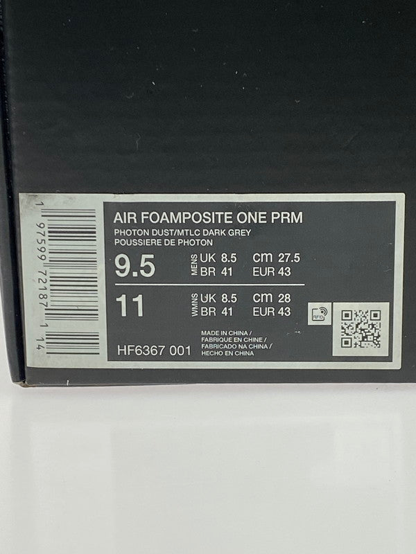 【中古品】【メンズ】 NIKE ナイキ × TEKKEN8 鉄拳8 AIR FOAMPOSITE ONE PRM エア フォームポジット ワン プレミアム スニーカー メンズ シューズ 靴 コラボ 160-260818-em-10-min サイズ：27.5cm カラー：グレー系 万代Net店