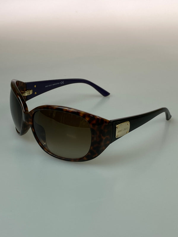 【中古品】【メンズ】 JIMMY CHOO ジミーチュウ SUNGLASSES 0NI9 CC サングラス レディース アクサセリー 60□14-125 サングラス 203-260823-em-35-min カラー：ブラウン 万代Net店