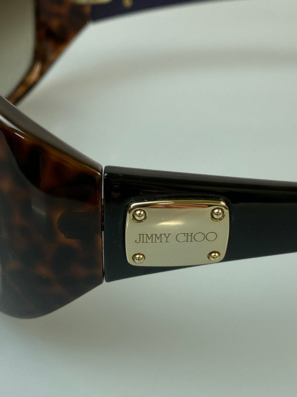 【中古品】【メンズ】 JIMMY CHOO ジミーチュウ SUNGLASSES 0NI9 CC サングラス レディース アクサセリー 60□14-125 サングラス 203-260823-em-35-min カラー：ブラウン 万代Net店