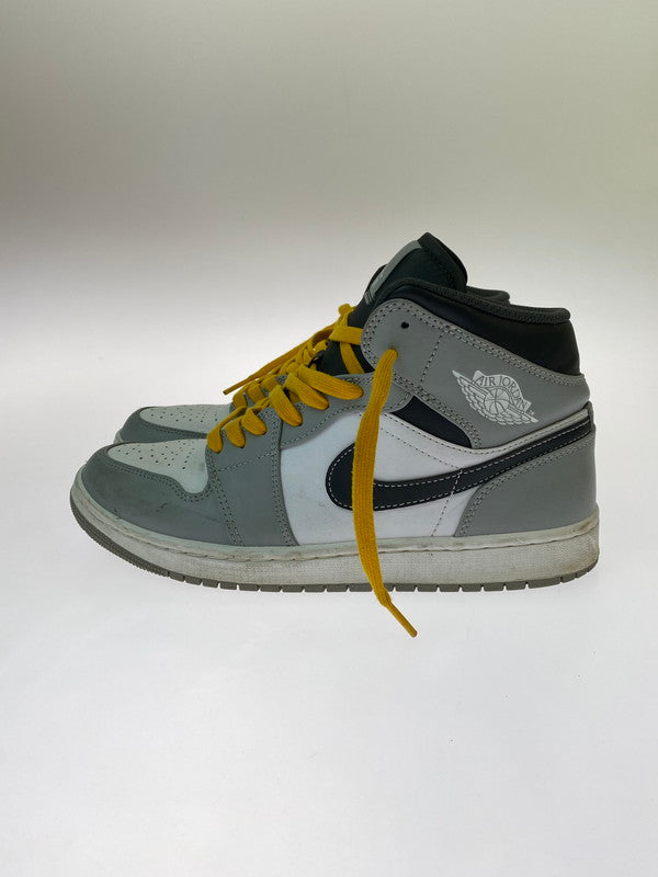 【中古品】【メンズ】 NIKE ナイキ AIR JORDAN 1 MID 554724-078 エアジョーダン1 ミッド スニーカー メンズ シューズ 靴 160-260818-em-03-min サイズ：27.0cm カラー：GREY WHITE ANTHRACITE 万代Net店
