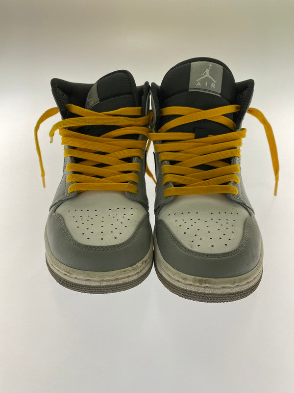 【中古品】【メンズ】 NIKE ナイキ AIR JORDAN 1 MID 554724-078 エアジョーダン1 ミッド スニーカー メンズ シューズ 靴 160-260818-em-03-min サイズ：27.0cm カラー：GREY WHITE ANTHRACITE 万代Net店