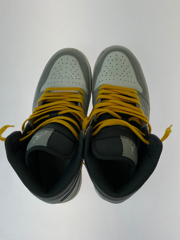 【中古品】【メンズ】 NIKE ナイキ AIR JORDAN 1 MID 554724-078 エアジョーダン1 ミッド スニーカー メンズ シューズ 靴 160-260818-em-03-min サイズ：27.0cm カラー：GREY WHITE ANTHRACITE 万代Net店