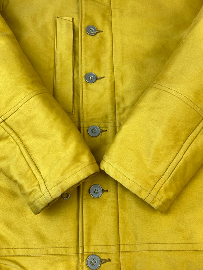 【中古品】【メンズ】 GERUGA PERFORMANCE ゲルガ パフォーマンス DECK JACKET デッキジャケット GR-J-60 ミリタリージャケット N-1ジャケット 145-260815-ta-02-min サイズ：3 カラー：イエロー系 万代Net店
