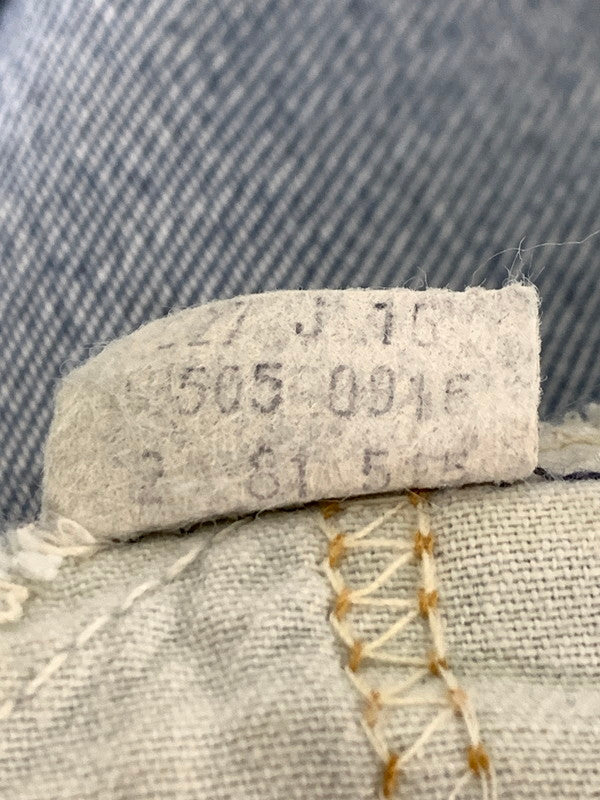 【中古品】【メンズ】 LEVI'S リーバイス 80's 505 DENIM PANT 40505-0916 80年代 デニムパンツ ボトムス 157-260821-yn-15-min サイズ：W33 L30 カラー：ライトインディゴ 万代Net店
