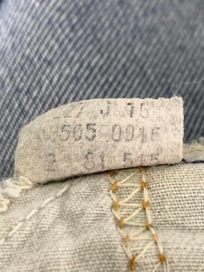 【中古品】【メンズ】 LEVI'S リーバイス 80's 505 DENIM PANT 40505-0916 80年代 デニムパンツ ボトムス 157-260821-yn-15-min サイズ：W33 L30 カラー：ライトインディゴ 万代Net店