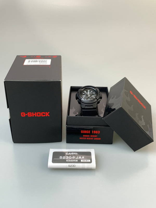 【中古品】【メンズ】 G-SHOCK ジーショック ソーラーウォッチ AWG-M100FP 腕時計 ウォッチ メンズ 196-260820-em-38-min カラー：ブラック 万代Net店