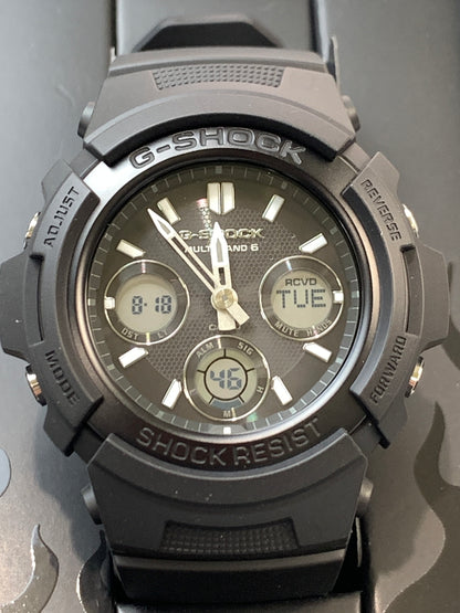 【中古品】【メンズ】 G-SHOCK ジーショック ソーラーウォッチ AWG-M100FP 腕時計 ウォッチ メンズ 196-260820-em-38-min カラー：ブラック 万代Net店