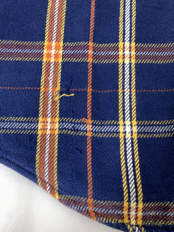 【中古品】【メンズ】 FIVE BROTHER ファイブブラザー 70's-80's L/S FLANNEL SHIRT 70-80年代 ロングスリーブ フランネルシャツ 長袖シャツ トップス 146-260821-yn-27-min サイズ：M カラー：ネイビー 万代Net店