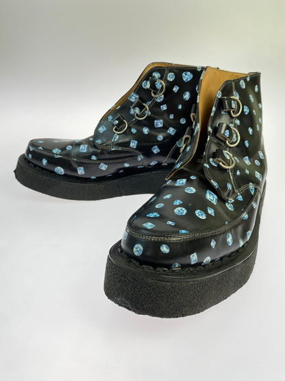【現状渡し品】【メンズ】 GEORGE COX ジョージコックス ハイカット ラバーソール 0441-024 ブーツ 靴 164-260819-jt-28-min サイズ：10 カラー：ブラック 万代Net店