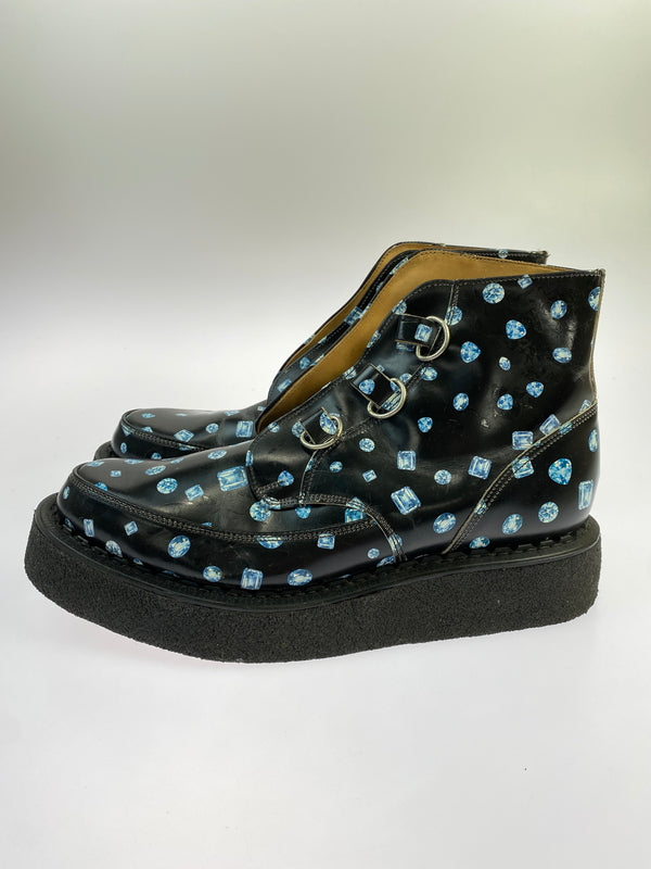 【現状渡し品】【メンズ】 GEORGE COX ジョージコックス ハイカット ラバーソール 0441-024 ブーツ 靴 164-260819-jt-28-min サイズ：10 カラー：ブラック 万代Net店