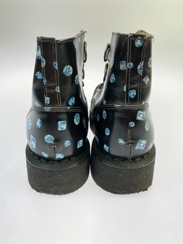 【現状渡し品】【メンズ】 GEORGE COX ジョージコックス ハイカット ラバーソール 0441-024 ブーツ 靴 164-260819-jt-28-min サイズ：10 カラー：ブラック 万代Net店