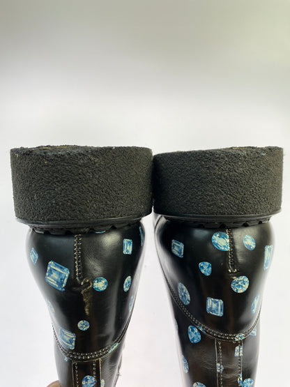 【現状渡し品】【メンズ】 GEORGE COX ジョージコックス ハイカット ラバーソール 0441-024 ブーツ 靴 164-260819-jt-28-min サイズ：10 カラー：ブラック 万代Net店