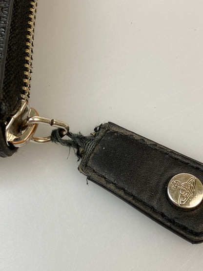 【現状渡し品】【レディース】 VIVIENNE WESTWOOD ヴィヴィアンウエストウッド ANNNIE ZIP ROUND WALLET 51050024 ジップ ラウンド ウォレット 長財布 201-260821-yn-36-min カラー：ブラック 万代Net店