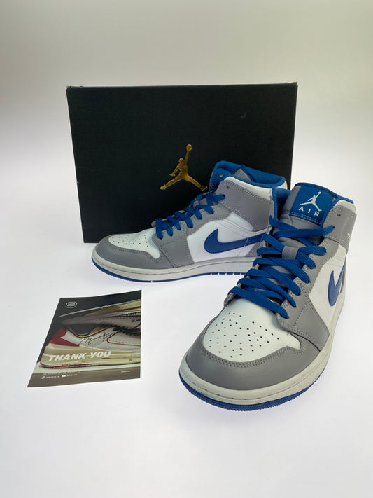 【中古品】【メンズ】 NIKE ナイキ AIR JORDAN 1 MID DQ8426-014 エアージョーダン1 ミッド スニーカー 靴 160-260819-jt-02-min サイズ：US８ 26.0cm カラー：TRUE BLUE 万代Net店
