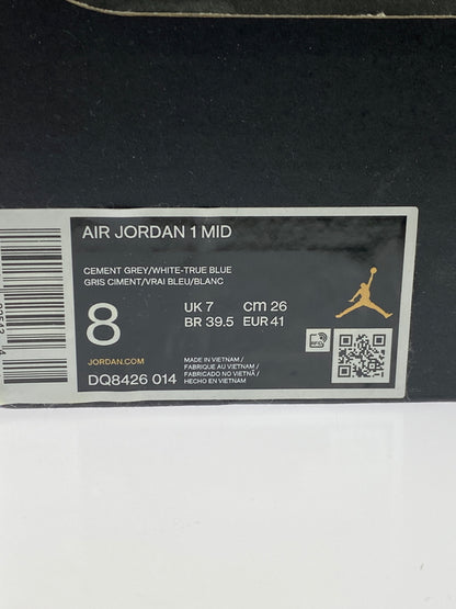 【中古品】【メンズ】 NIKE ナイキ AIR JORDAN 1 MID DQ8426-014 エアージョーダン1 ミッド スニーカー 靴 160-260819-jt-02-min サイズ：US８ 26.0cm カラー：TRUE BLUE 万代Net店