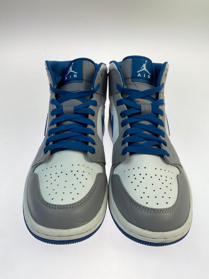 【中古品】【メンズ】 NIKE ナイキ AIR JORDAN 1 MID DQ8426-014 エアージョーダン1 ミッド スニーカー 靴 160-260819-jt-02-min サイズ：US８ 26.0cm カラー：TRUE BLUE 万代Net店