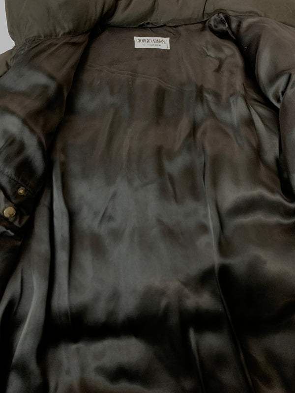 【現状渡し品】【メンズ】 GIORGIO ARMANI ジョルジオアルマーニ 16AW ダウンジャケット メンズ アウター 防寒 フード欠品 141-260818-em-33-min サイズ：50 カラー：ブラック 万代Net店
