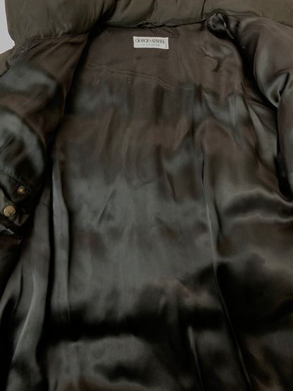 【現状渡し品】【メンズ】 GIORGIO ARMANI ジョルジオアルマーニ 16AW ダウンジャケット メンズ アウター 防寒 フード欠品 141-260818-em-33-min サイズ：50 カラー：ブラック 万代Net店