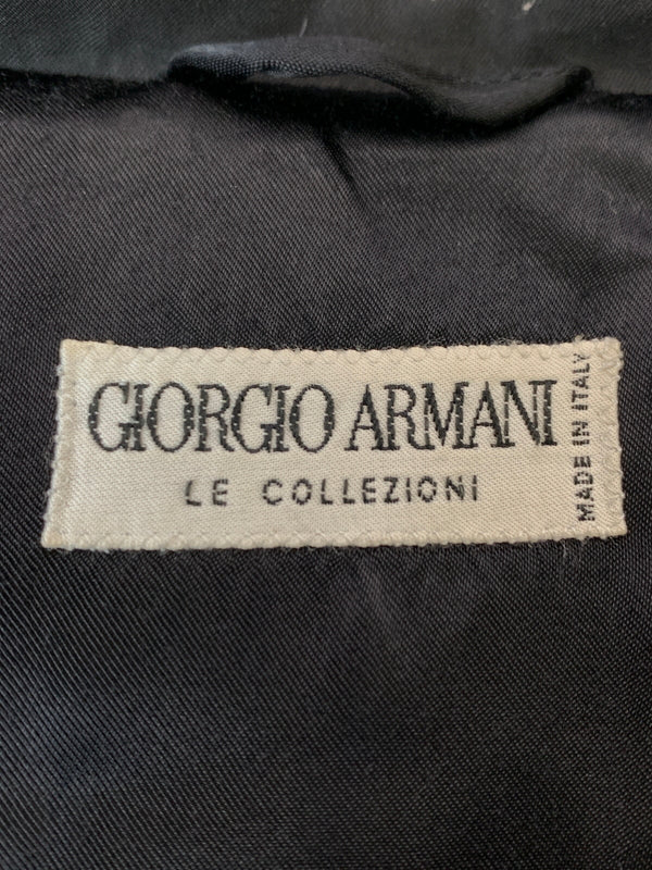 【現状渡し品】【メンズ】 GIORGIO ARMANI ジョルジオアルマーニ 16AW ダウンジャケット メンズ アウター 防寒 フード欠品 141-260818-em-33-min サイズ：50 カラー：ブラック 万代Net店