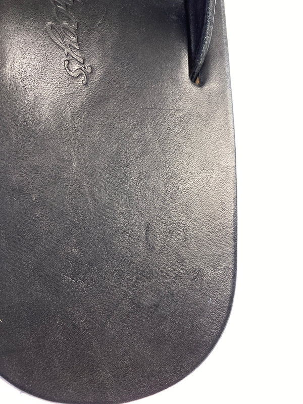 【中古品】【メンズ】 THE REAL MCCOY'S ザリアルマッコイズ LEATHER ARCHED SANDAL レザー アーチド サンダル MA26014 靴 シューズ 164-260821-hu-22-min サイズ：M カラー：ブラック 万代Net店