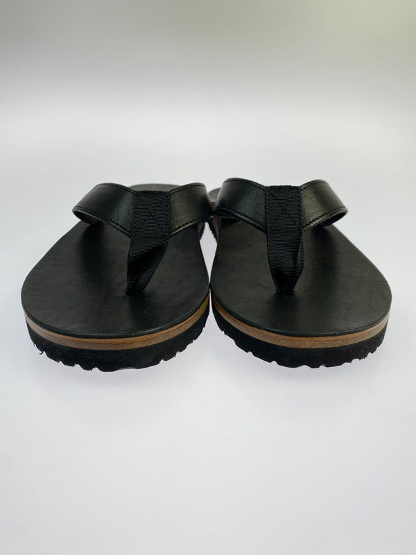 【中古品】【メンズ】 THE REAL MCCOY'S ザリアルマッコイズ LEATHER ARCHED SANDAL レザー アーチド サンダル MA26014 靴 シューズ 164-260821-hu-22-min サイズ：M カラー：ブラック 万代Net店