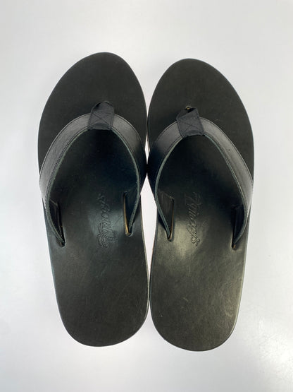 【中古品】【メンズ】 THE REAL MCCOY'S ザリアルマッコイズ LEATHER ARCHED SANDAL レザー アーチド サンダル MA26014 靴 シューズ 164-260821-hu-22-min サイズ：M カラー：ブラック 万代Net店