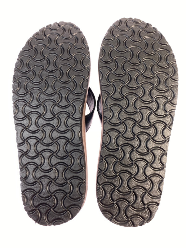 【中古品】【メンズ】 THE REAL MCCOY'S ザリアルマッコイズ LEATHER ARCHED SANDAL レザー アーチド サンダル MA26014 靴 シューズ 164-260821-hu-22-min サイズ：M カラー：ブラック 万代Net店