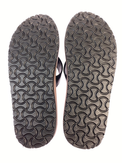 【中古品】【メンズ】 THE REAL MCCOY'S ザリアルマッコイズ LEATHER ARCHED SANDAL レザー アーチド サンダル MA26014 靴 シューズ 164-260821-hu-22-min サイズ：M カラー：ブラック 万代Net店