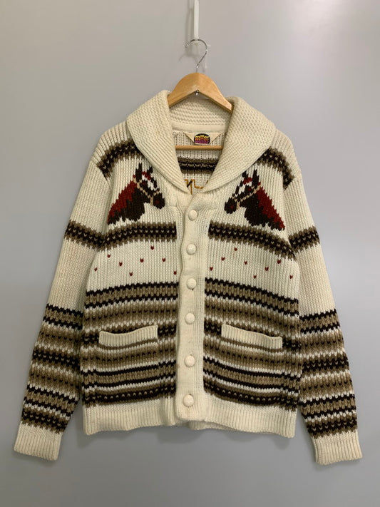【現状渡し品】【メンズ】 MILLER ミラー 70's COWICHAN KNIT 70年代 カウチンニット トップス 146-260821-yn-18-min サイズ：M カラー：オフホワイト 万代Net店