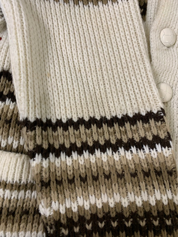 【現状渡し品】【メンズ】 MILLER ミラー 70's COWICHAN KNIT 70年代 カウチンニット トップス 146-260821-yn-18-min サイズ：M カラー：オフホワイト 万代Net店