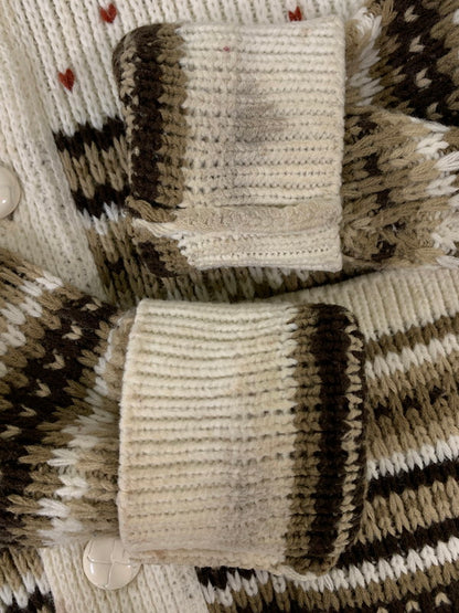 【現状渡し品】【メンズ】 MILLER ミラー 70's COWICHAN KNIT 70年代 カウチンニット トップス 146-260821-yn-18-min サイズ：M カラー：オフホワイト 万代Net店