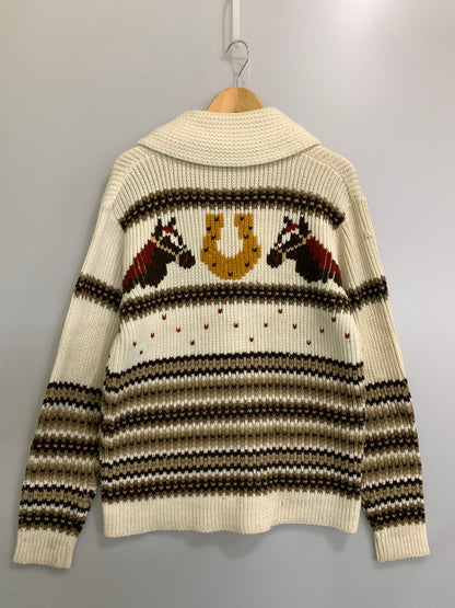 【現状渡し品】【メンズ】 MILLER ミラー 70's COWICHAN KNIT 70年代 カウチンニット トップス 146-260821-yn-18-min サイズ：M カラー：オフホワイト 万代Net店