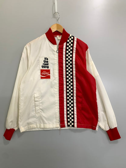 【現状渡し品】【メンズ】 THE GREAT LAKES JACKET ザ グレート レイクス ジャケット 70's COCACOLA RACING JACKET 70年代 レーシングジャケット アウター 146-260821-yn-26-min サイズ：L カラー：ホワイト/レッド 万代Net店