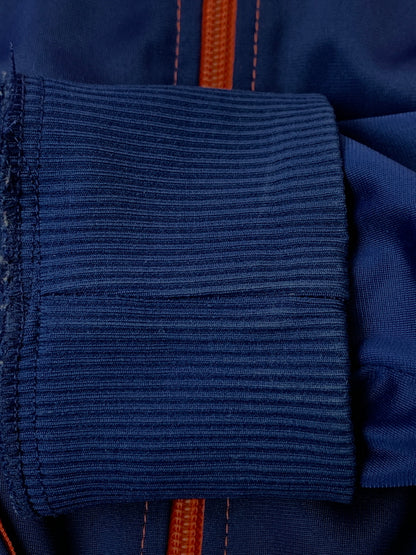 【中古品】【メンズ】 ADIDAS アディダス 70-80S CUPRO TRACK JACKET 70年代 80年代 キュプラ トラックジャケット メンズ アウター ヴィンテージ ジャージ 146-260818-em-35-min カラー：ネイビー/オレンジ 万代Net店