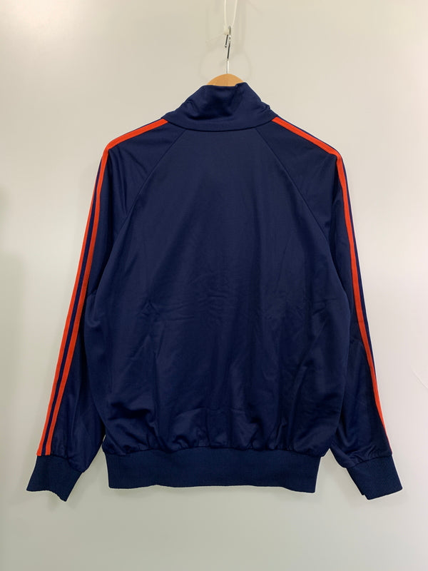 【中古品】【メンズ】 ADIDAS アディダス 70-80S CUPRO TRACK JACKET 70年代 80年代 キュプラ トラックジャケット メンズ アウター ヴィンテージ ジャージ 146-260818-em-35-min カラー：ネイビー/オレンジ 万代Net店