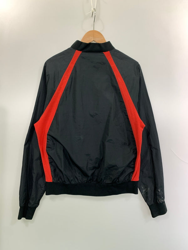【現状渡し品】【メンズ】 NIKE ナイキ 80S JORDAN LOGO NYLON JACKET 80年代 ジョーダンロゴ ナイロンジャケット メンズ ライトアウター ヴィンテージ 長袖 146-260818-em-34-min サイズ：M カラー：ブラック/レッド 万代Net店