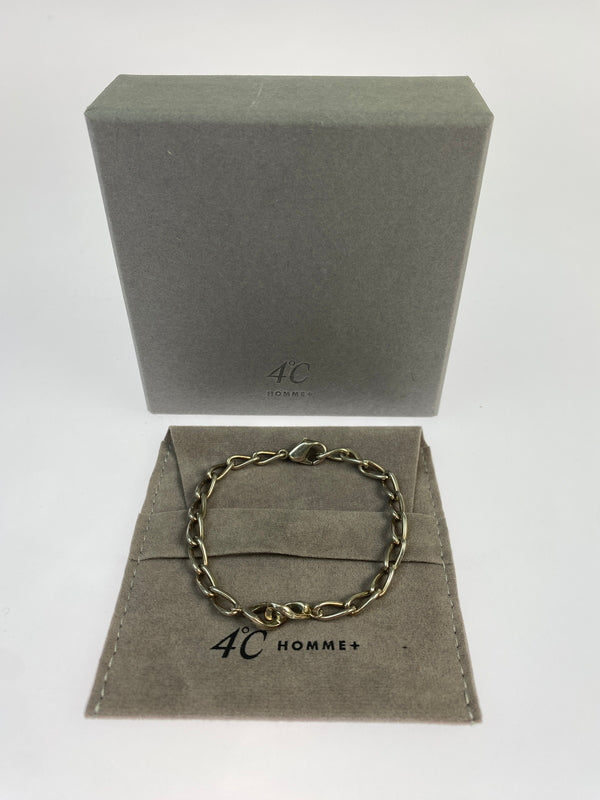 【中古品】【メンズ/レディース】 4℃ ヨンドシー HOMME+ 925 BRACELET ブレスレット アクセサリー 193-260821-hu-07-min カラー：シルバー 万代Net店