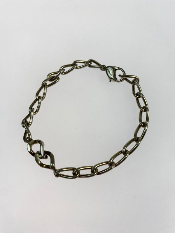 【中古品】【メンズ/レディース】 4℃ ヨンドシー HOMME+ 925 BRACELET ブレスレット アクセサリー 193-260821-hu-07-min カラー：シルバー 万代Net店