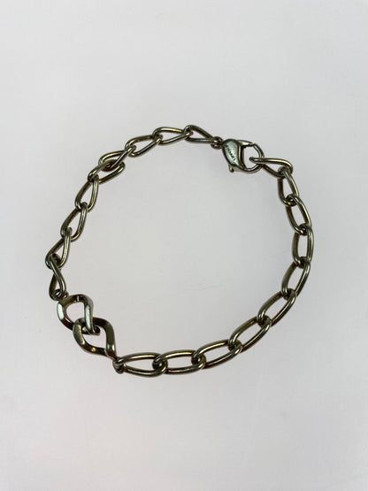 【中古品】【メンズ/レディース】 4℃ ヨンドシー HOMME+ 925 BRACELET ブレスレット アクセサリー 193-260821-hu-07-min カラー：シルバー 万代Net店