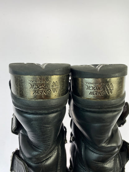 【中古品】【メンズ】 NEW ROCK ニュー ロック METAL HEEL ENGINEER BOOTS メタル ヒール エンジニア ブーツ 靴 164-260819-jt-29-min サイズ：サイズ不明 下記参照 カラー：ブラック 万代Net店