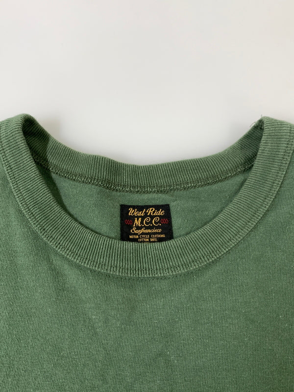 【中古品】【メンズ】 WEST RIDE ウエストライド HOG PEN TEE 半袖 Tシャツ メンズ トップス 145-260818-em-29-min サイズ：38 カラー：グリーン 万代Net店